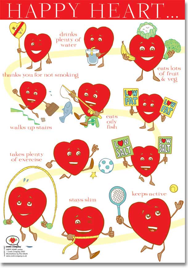 Comic Company Get Fit Happy Heart