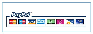 PayPal credit cards  accepted