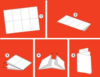 How to fold a miniquizbook